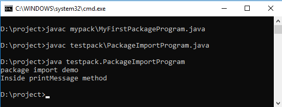 package import program